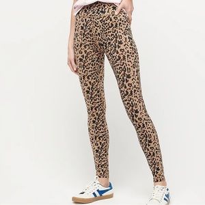 NWT J Crew 7/8 High Rise Leggings in Leopard Print Size Small